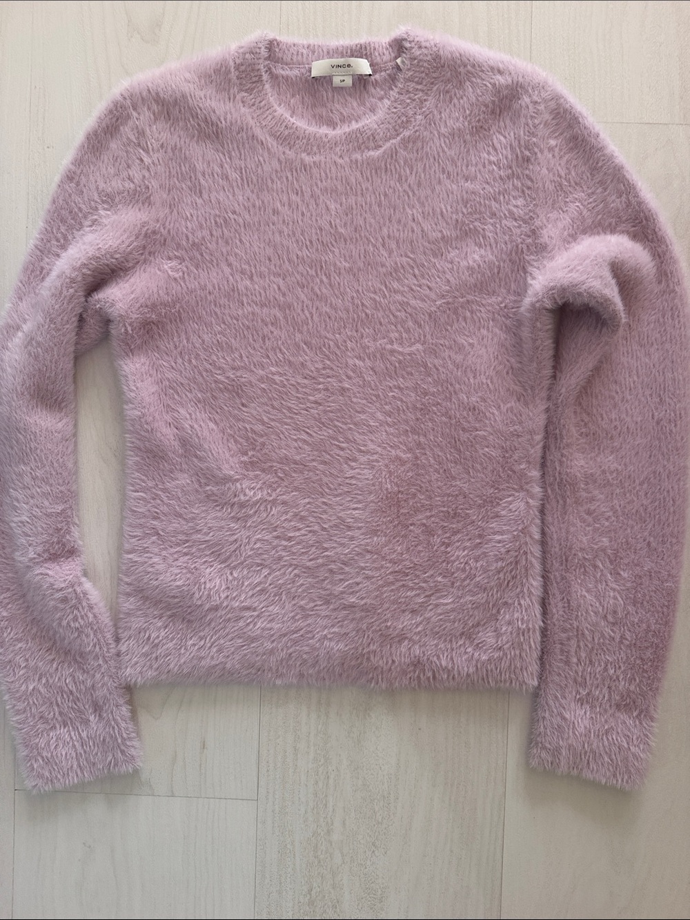 Vince Soft lilac Fuzzy Crewneck Sweater s/p sample